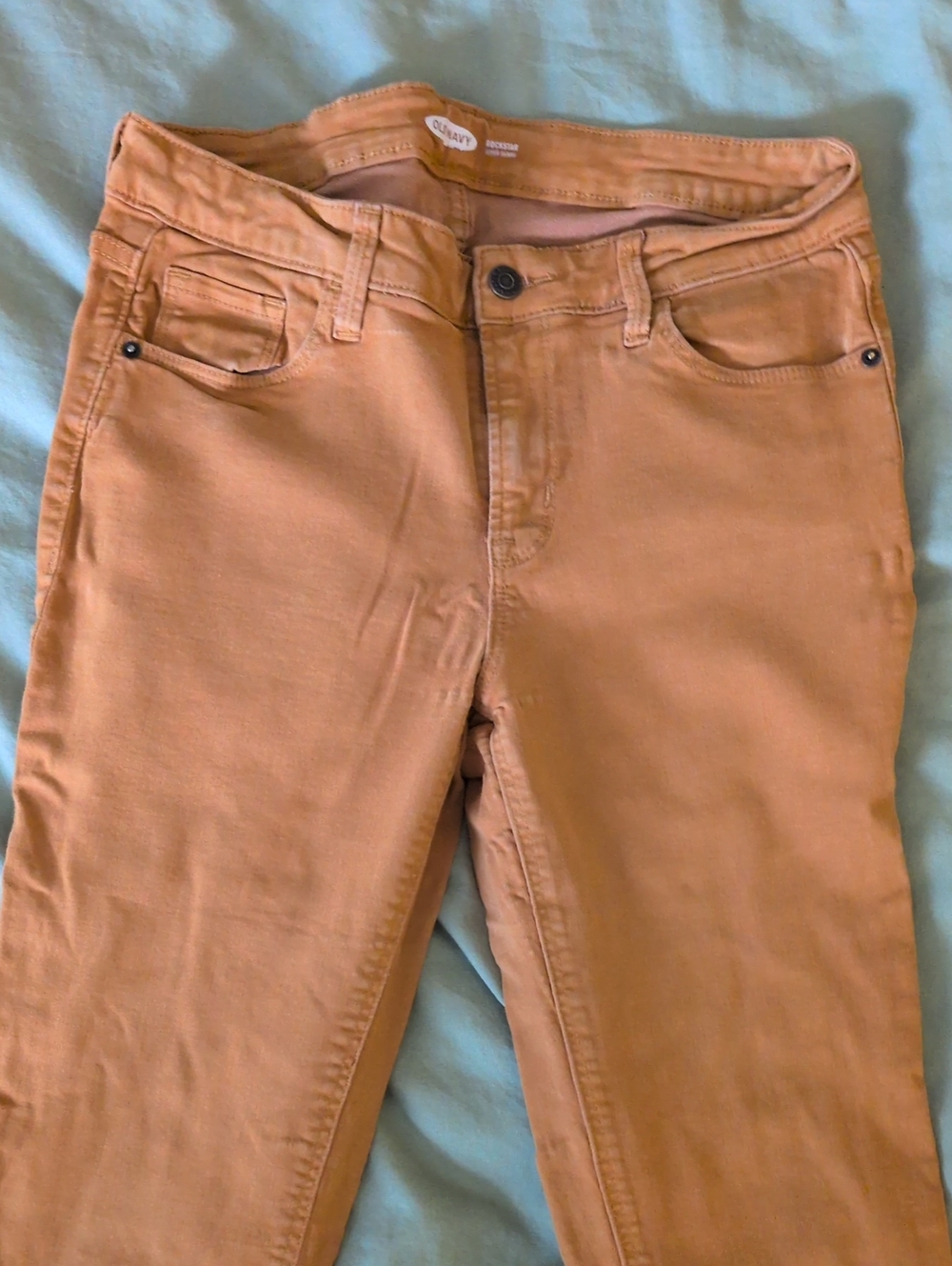 Old Navy Rockstar Skinny Jeans in Mustard Orange